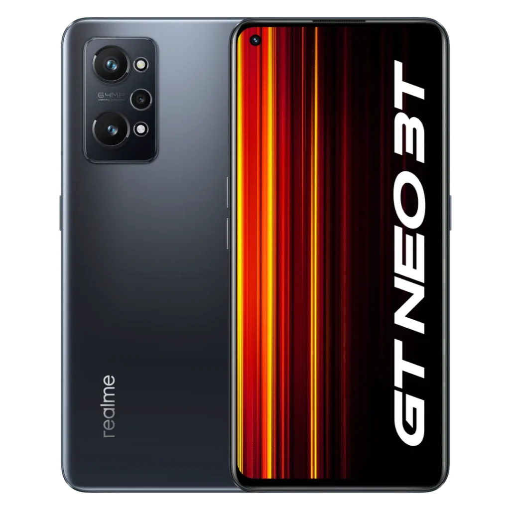 Realme GT Neo 3T Front and Back View