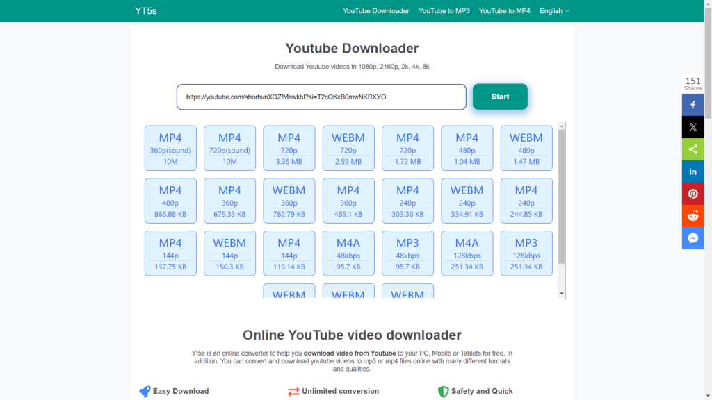 YT5s Youtube Video Downloader